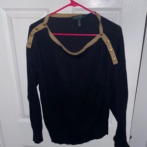 Black and Gold Women's Top